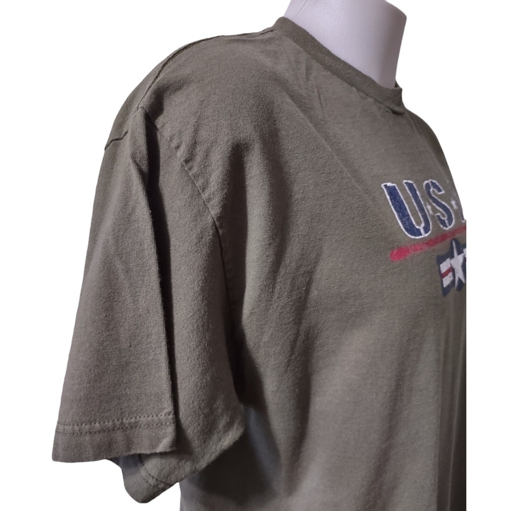 USA Graphic Men's T-Shirt Size XLarge Army Green Alstyle Apparel & Activewear - Picture 10 of 13